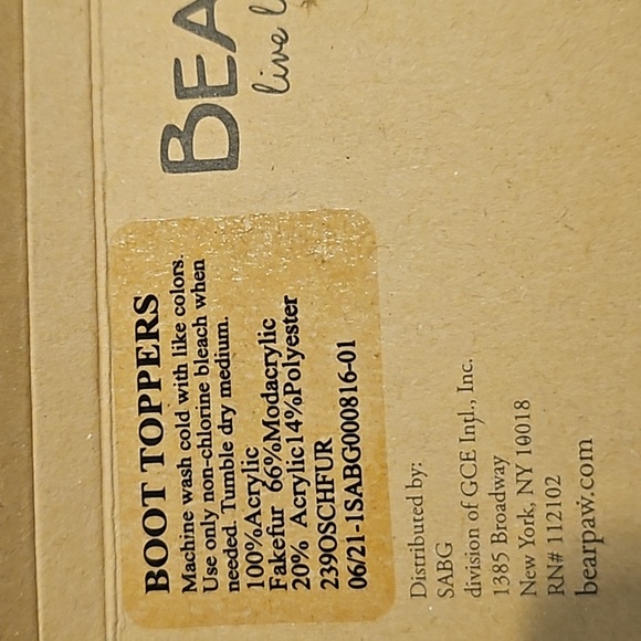 NEW! BEARPAW Faux Fur and Knit Furry Boot Toppers!! - Picture 3 of 6